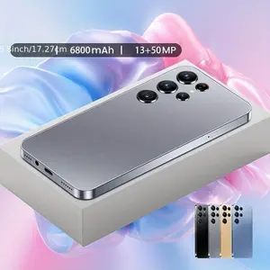 S25 Ultra Unlocked 5G  14 Smartphone.12GB+512GB,6.99" HD Display,68MP+108MPCam,7800mAh, Dual Card, Built-in Pen, FaceUnlock, , Case & Protector