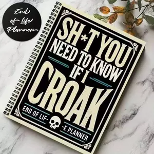 Humorous Estate Planning Notebook, Responsible Life Manual, Reduce Family Burden After Death, Clear Wishes Documentation