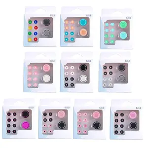 For Switch 2 Button Grips Caps Joystick Thumbsticks Cap+button Sticker Set Silicone Material Button For Switch2 Accessories