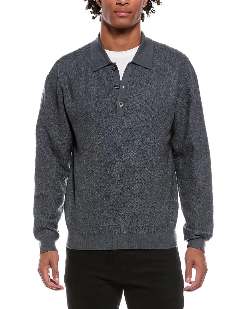 FRAME Wool Polo Sweater