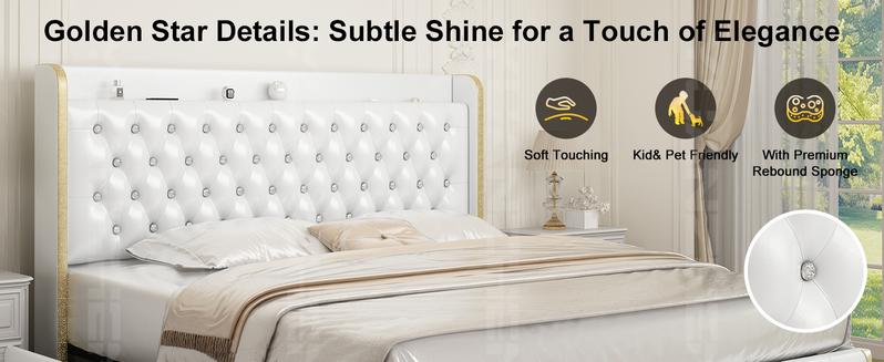 Queen LED Bed Frame with Galaxy Projector, Bluetooth Speakers, 4 Storage Drawers, PU Leather Upholstered – Smart RGB Light Bed for Gaming & Bedroom Decor | Cama LED Queen Queen LED Bed Frame with Galaxy Projector, Bluetooth Speakers, 4 Storage Drawers, PU Leather Upholstered – Smart RGB Light Bed for Gaming & Bedroom Decor | Cama LED Queen