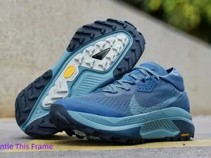 Perforated mesh maximizes airflow to keep feet dry on hot trails