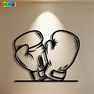 1pc Boxing Gloves Metal Wall Art, Dynamic Boxing Gloves Statue Mural, Ideal Gift for New Year, Fathers Day, Sports Decor Enthusiasts, Rust-Resistant Metal Wall Decor Wall Sculptures, Perfect for Gym Wall & Patio Fence Boxing Enthusiasts