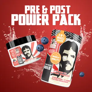 Pre & Post Power Pack Healthcare Supplement - Vintage Blast Pre-Workout & Vintage Build Post-Workout Bundle for Energy Recovery & Muscle Growth