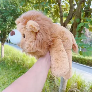 18.89in Lion Plush Toy, Realistic Stuffed Animal, Interactive Companion Doll, Huggable Stuffed Animal, Perfect for Animal Lovers, Birthday Gift, Valentine's Day Present