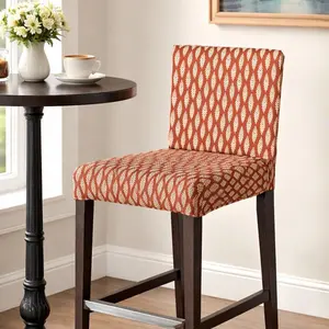 Leaf Terracotta Barstool Cover – Single Cover – Compatible with IKEA Henriksdal (USA/CA Size)