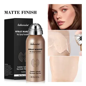 4-Color Air Spray Foundation, Matte Liquid Makeup, Long-Lasting Setting Spray, Concealer Spray, Waterproof Sweatproof Foundation