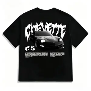Corvette C5 Graphic Tee - Retro Chevy Racing Fitted Crewneck Soft Classic Cotton Tops, Y2K Streetwear Menswear Short-Sleeve Shirt for Car Enthusiasts, Office/Cargo-Inspired Zac Brown Sphere Las Vegas Marcus the Worm Merch