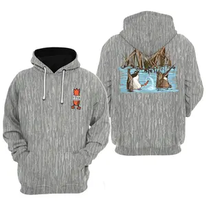 Duck Hunting Hoodie – Dive Bomb Style Camo Hoodie 2, Mosy Oakk Bottomland, Vintage 3D , Gift Idea, Gift for Dad or Husband,Perfect For Outdoor Enthusiasts