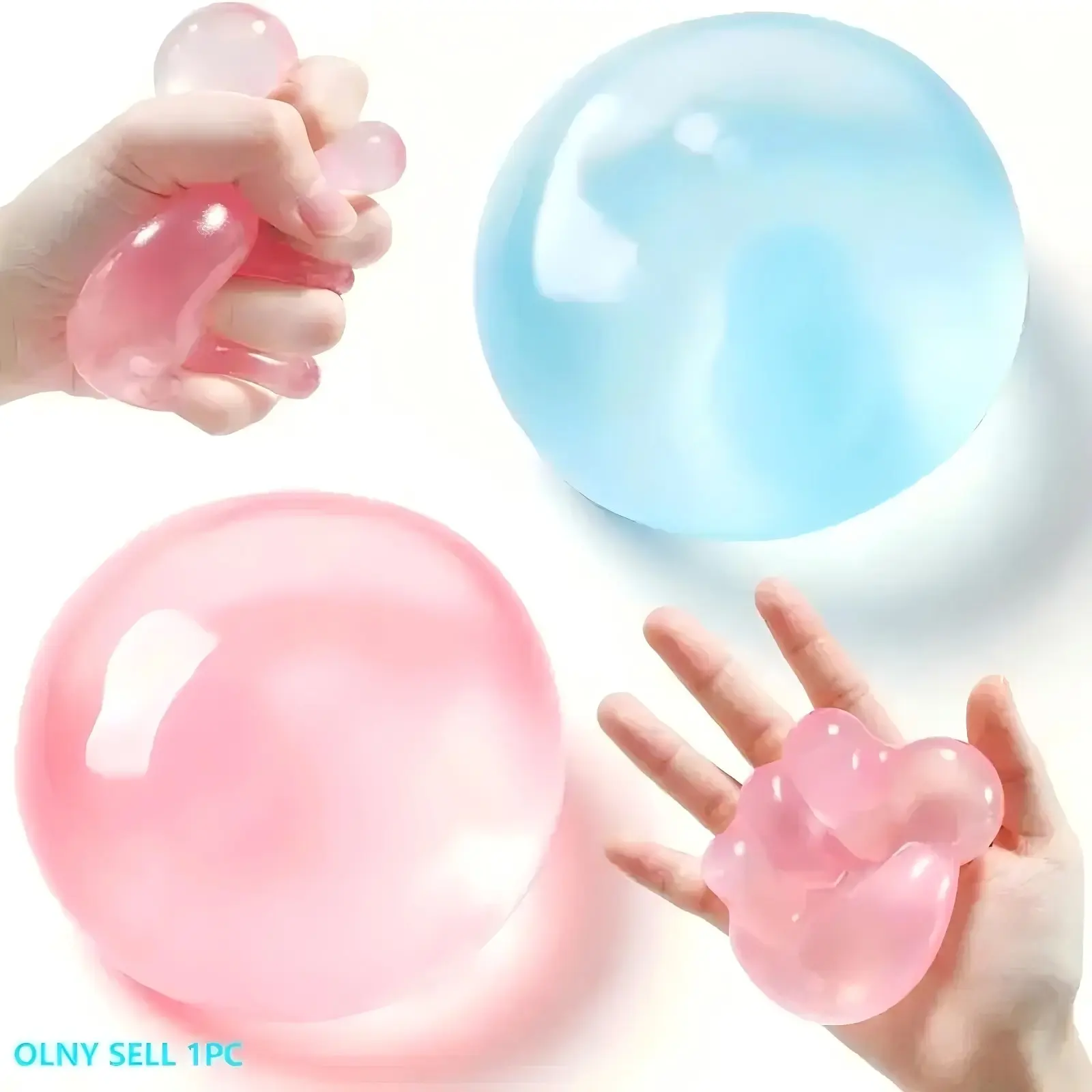 Coconut Oil Squishy Fidget Toy Set - Moldable Non-Rebound Vaseline Stress Ball Cube, ASMR Sensory Anxiety Relief Toy