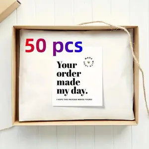 Thank You Cards for Small Businesses, 50 Pack, Essential Packaging Supplies, Customer Support Thank You Cards, Must-Have Business Cards