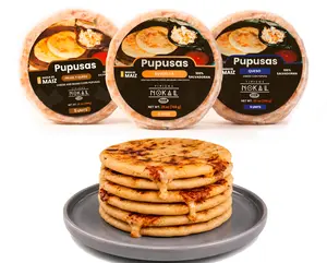 Typical Nokal Pupusas Mix,  5 Cheese, 5 Bean & Cheese and 5 Soy Revuelta Pupusas, Authentic Salvadoran Pupusas, 15 ct, 75 oz. Family Pack