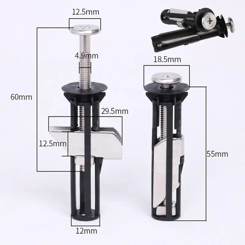 Universal Toilet Seat Bolt Kit Screws Quick Release Easy to Install Toilet Seat Replacement Parts Kit Toilet Cover Maintenance Fixing Accessories