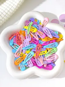 Set of 30 Resin Hair Clips, Random Color Geometric Design, Vintage Modern Simple Style, Perfect Gift for Girls Daily Use, Hairpins