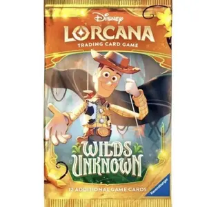 Disney Lorcana: Wilds Unknown Pack - Authentic Collectible Trading Cards, Official TCG, English Version with Colorful Art