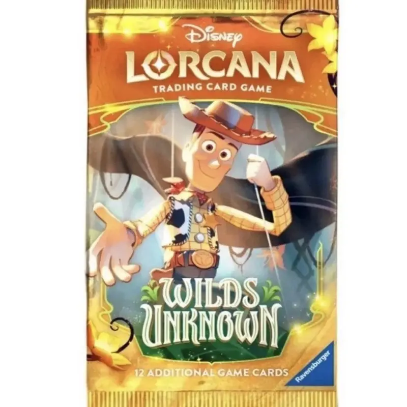 Disney Lorcana: Wilds Unknown Pack - Authentic Collectible Trading Cards, Official TCG, English Version with Colorful Art