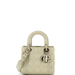 Pre-owned material Messenger Bags Christian Dior My ABCDior Lady Dior Bag Cannage Quilt Lambskin by Rebag