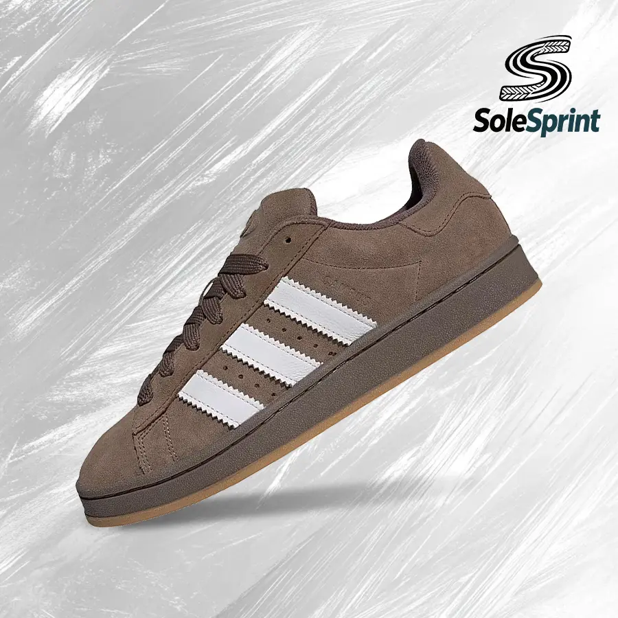 Adidas Campus 00s Unisex Suede Sneakers, Vintage-Inspired Comfortable Casual Streetwear for Back to School, Earth Strata Cloud White Gum, JH8789, Ad, Lifestyle Sneaks, Gym To Streetwear Casual Wear, Three Stripes