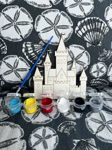 DIY Paint Your Own Wooden Castle Kit – Build & Paint Your Mystical Fortress Set