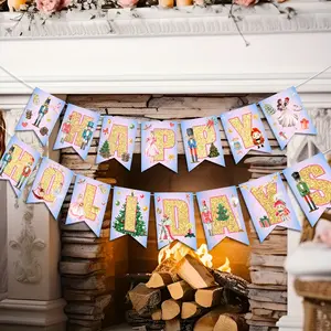 Nutcracker Happy Holidays Banner, Party Decoration, Nutcracker Party Supplies, Holiday Party Supplies, Birthday Party Decorations