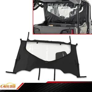 Fit For 16-23 Honda Pioneer 1000 /1000-5 UTV Fabric Rear Panel Waterproof PVC