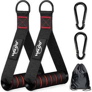 Exercise Handles, Replacement  Machine Attachments for  Gym Equipment, Pulley System, Pilates, Resistance Bands, Strength Trainer, Heavy Duty Working Out Handles
