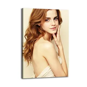 Emma Watson HomeDecor WallArt LivingRoom Canvas for Bedroom Decor Canvas Poster Aesthetic Office Bathroom Painting Picture Print Modern Family