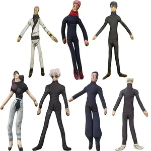 Anime Gojo Satoru Itadori Yuji Cosplay Keychain Plush Cotton Doll Slender Twistable Shape Room Abstract Decoration