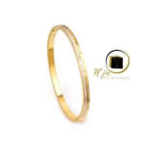 Luxury Minimalist Bangle Bracelet – Stainless Steel