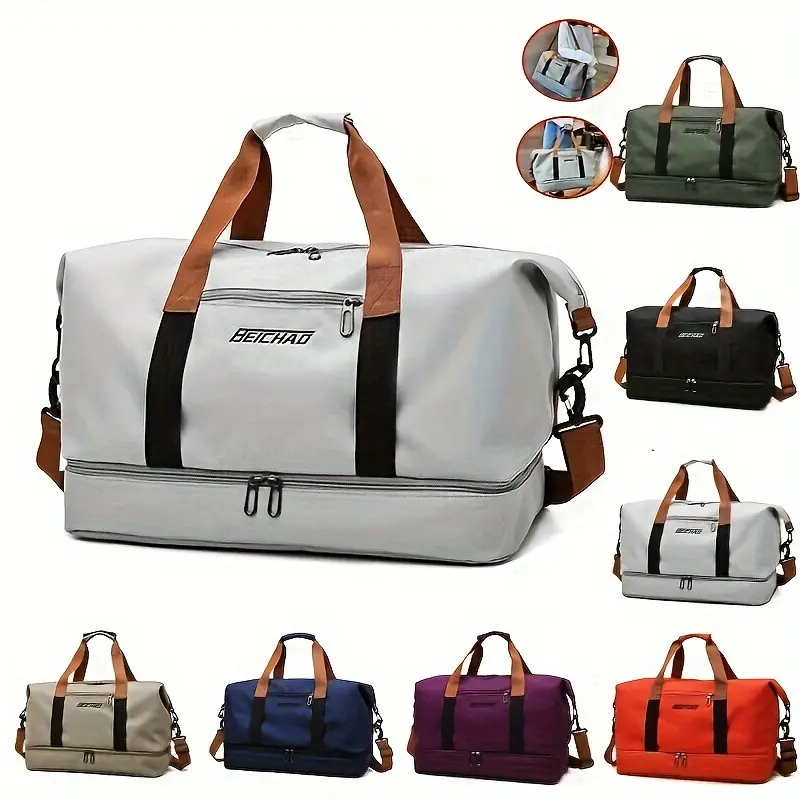 Extra Large Travel Backpack, Lightweight and Spacious Handbag, Overnight Weekender Duffel Bag, Traveling Bag, Ideal for Organized Trips, Outdoor Yoga, Gym Training, Weekend Vacations