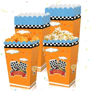 12 PCS Dirt Bike Birthday Party Decorations Dirty Bike Motocross Popcorn Boxes Motocross Theme Party Supplies for Dirt Bike Birthday Decorations Wild Motorbike Dirty Bike Birthday Party Supplies Favors