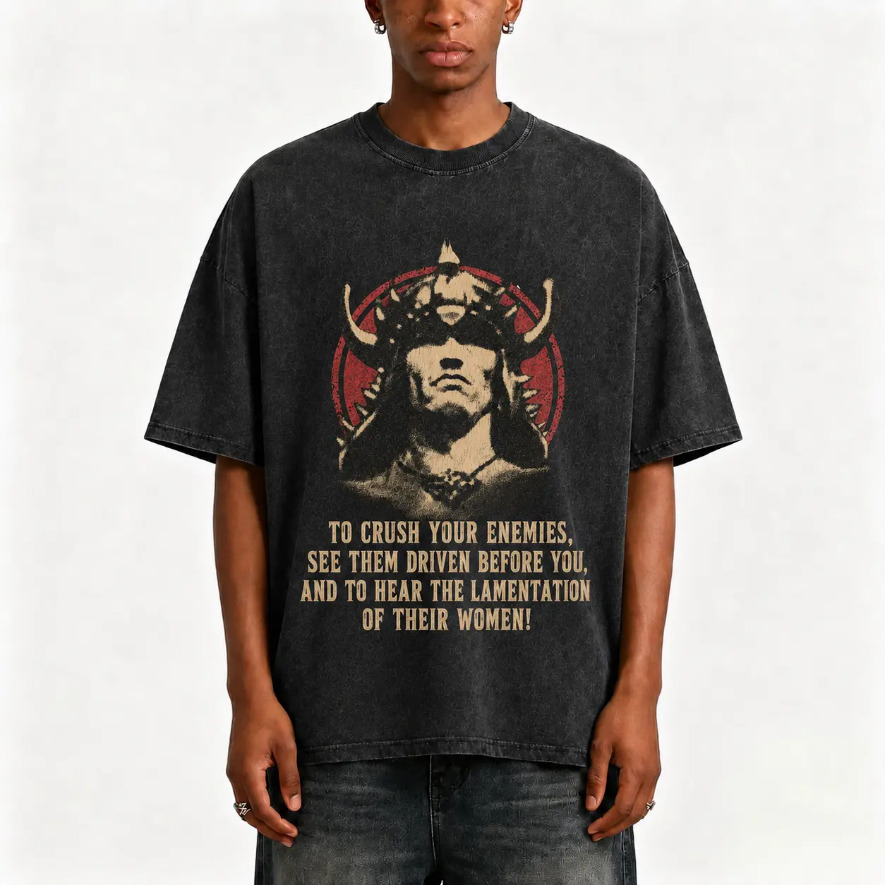 Oversized RETRO STYLE Conan Barbarian 90S Graphic T-Shirt Streetwear Holiday Wear y2k cotton fashion Streetwear Lover Gift Top Trending, Menswear, Tshirt