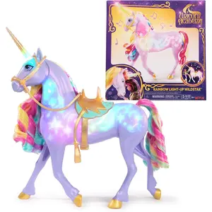 Unicorn Academy, Interactive Rainbow Lightup Wildstar with Lights, Sounds  Music, Dolls  Unicorn Toys for Girls Ages 4 and up childhood jelly cat minisopowerpuff