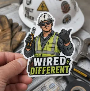 Wired Different Sticker - Cars, Trucks, Laptops, Coolers, Toolboxes, Windows & More Waterproof Vinyl Sticker