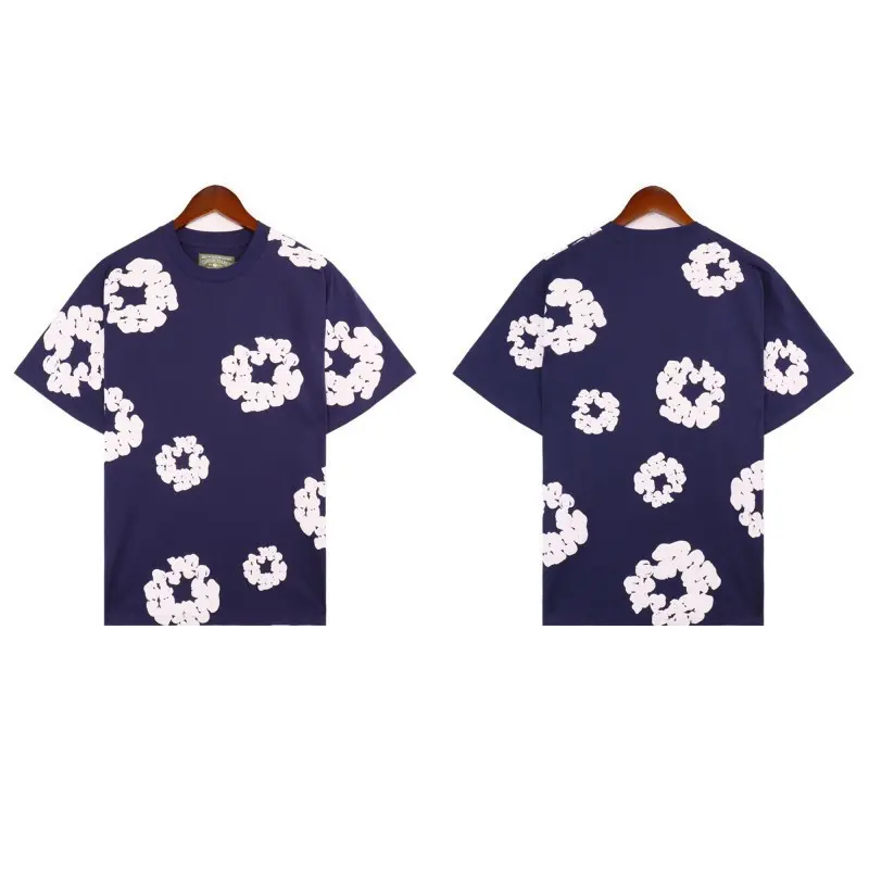 2617 purple blue short sleeved shirt