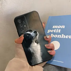 Head-Up Border Collie Exquisite Printed Phone Case for Samsung Galaxy A04 A04S A05 A05S A06 A13 A14 A15 A16 A22 A23 A24 A25 A26 A32 A33 A34 A35 A36 A52 A52S A53 A54 A55 A56 S21 S22 S23 S24 FE Plus Ultra S25 Edge Fashionable New Protective Case