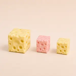 Viral Giant Cheese Squishy Toy, Heavy Stress Relief Fidget, Super Soft ASMR Squeeze Toy for Adults