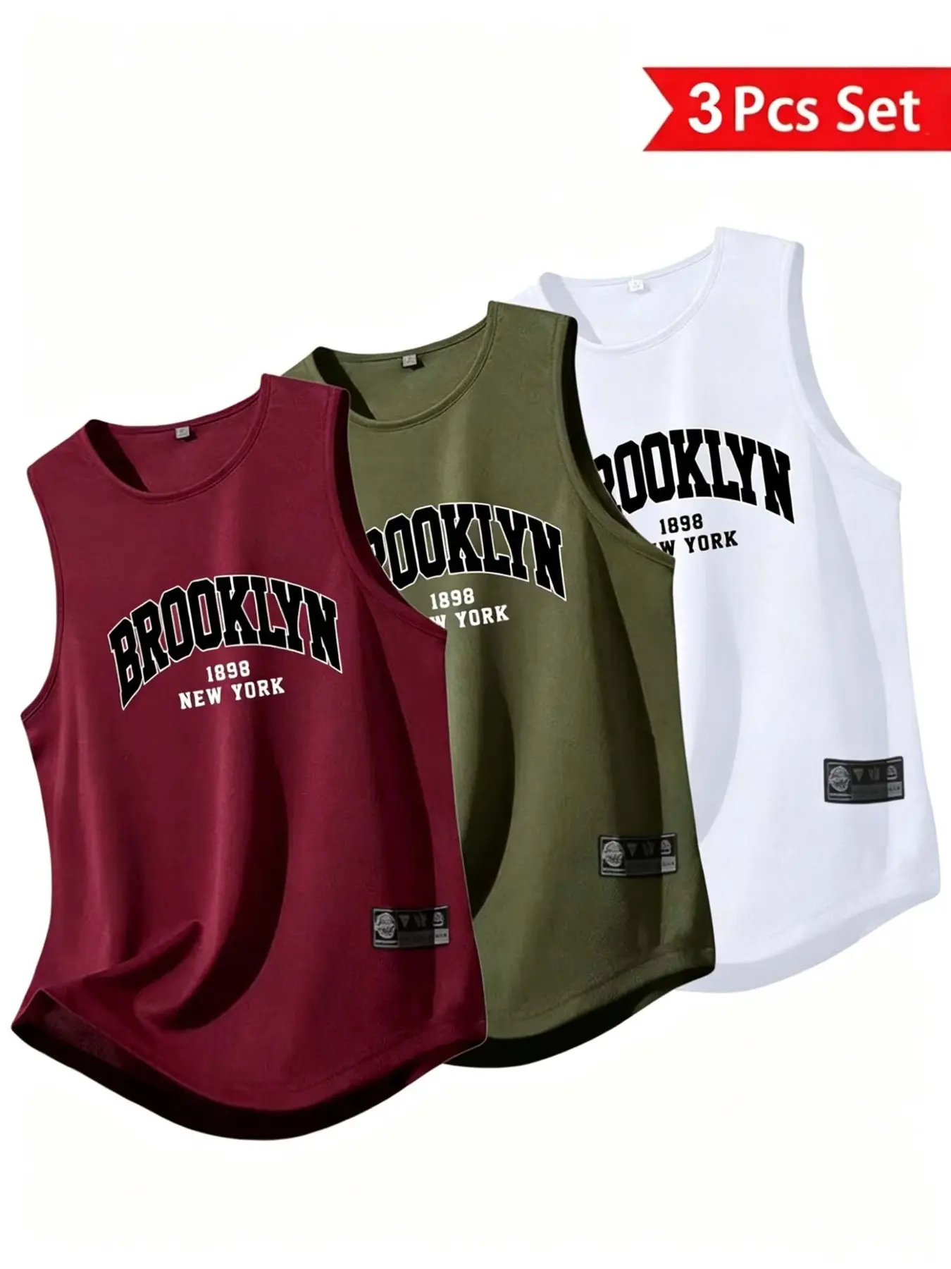 Men's Micro-Elastic Sport Tank Top 3-Pack, Lightweight Quick-Dry Workout Shirt, Quick Drying Vest, Sleeveless Gym Running Top, All Seasons Casual Wear, Sports Vest Top, Athletic Top