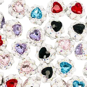 Heart of a Diamond Luxury Beads with Rhinestones - Crafting & Jewelry DIY Supplies Jewelry Making Beads