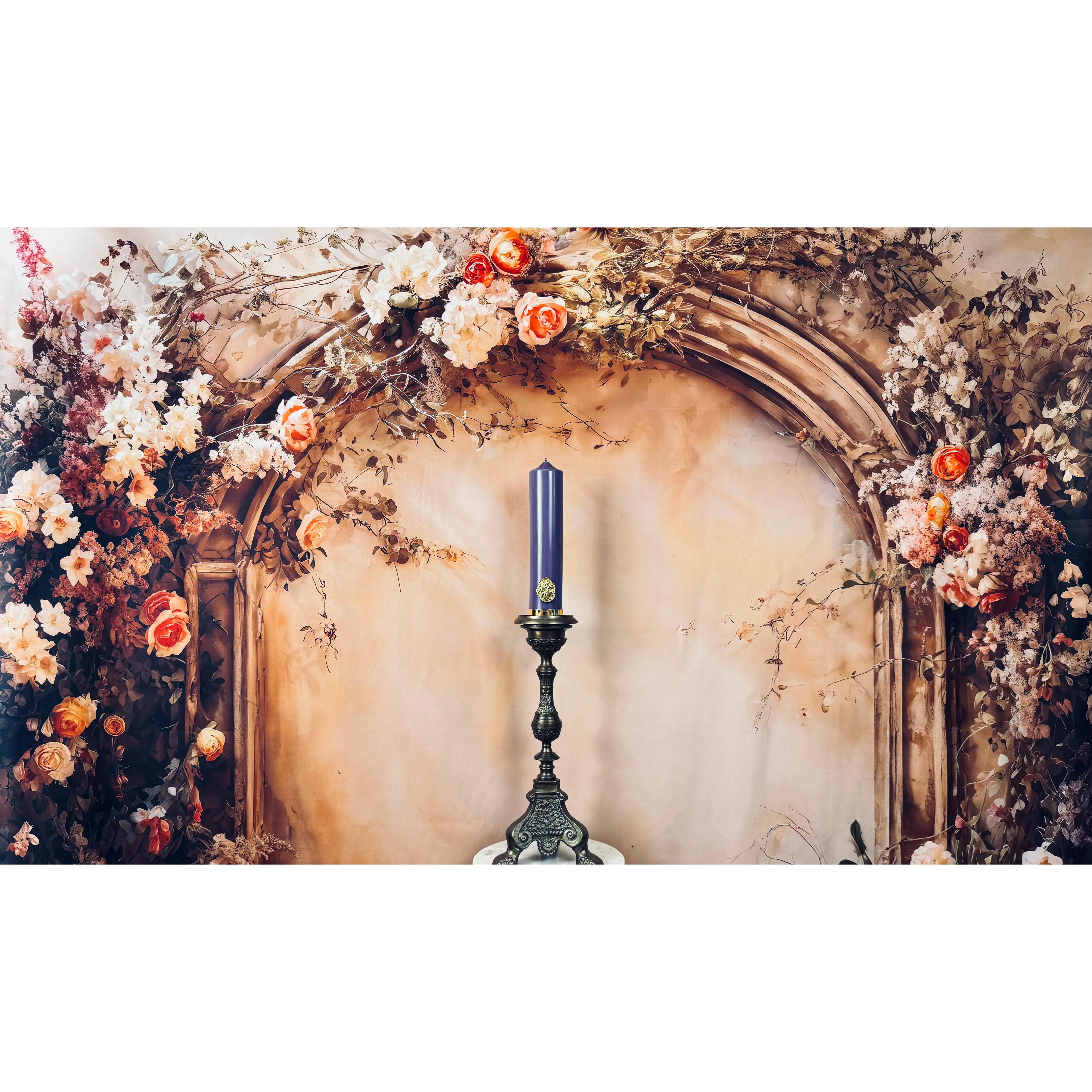 Violet Pillar Candle