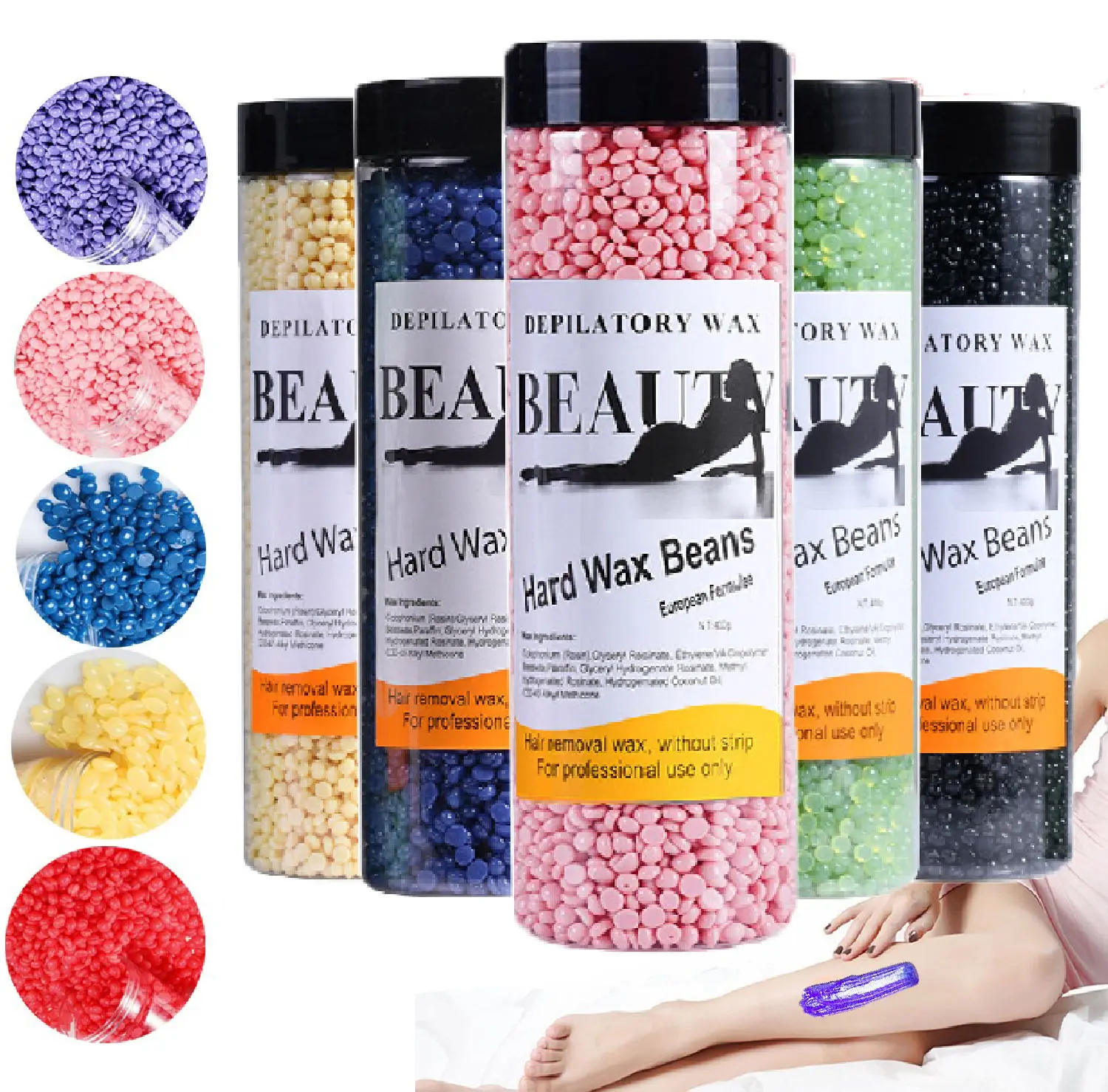 Hard Wax Beads for Hair Removal, Waxing Beads for Coarse Hair, 400g Refill Wax Beads for Wax Warmer, Home Waxing for All Body and Brazilian Bikini Areas, Women Men (14.11 Ounce)