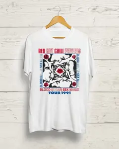 Red Hot Chili Peppers 90’s Vintage Style Unisex T-Shirt, Red Hot Chili Peppers Rock Band 2023 Tshirt Sweatshirt Hoodie Unisex