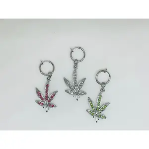 Clip on Belly Ring - Fake Piercing - Leaf Belly Ring