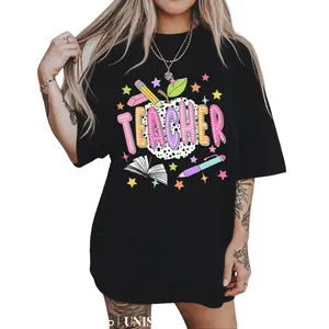Casual Graphic Tee for Teachers – Typography Design Perfect for Educators and School Staff