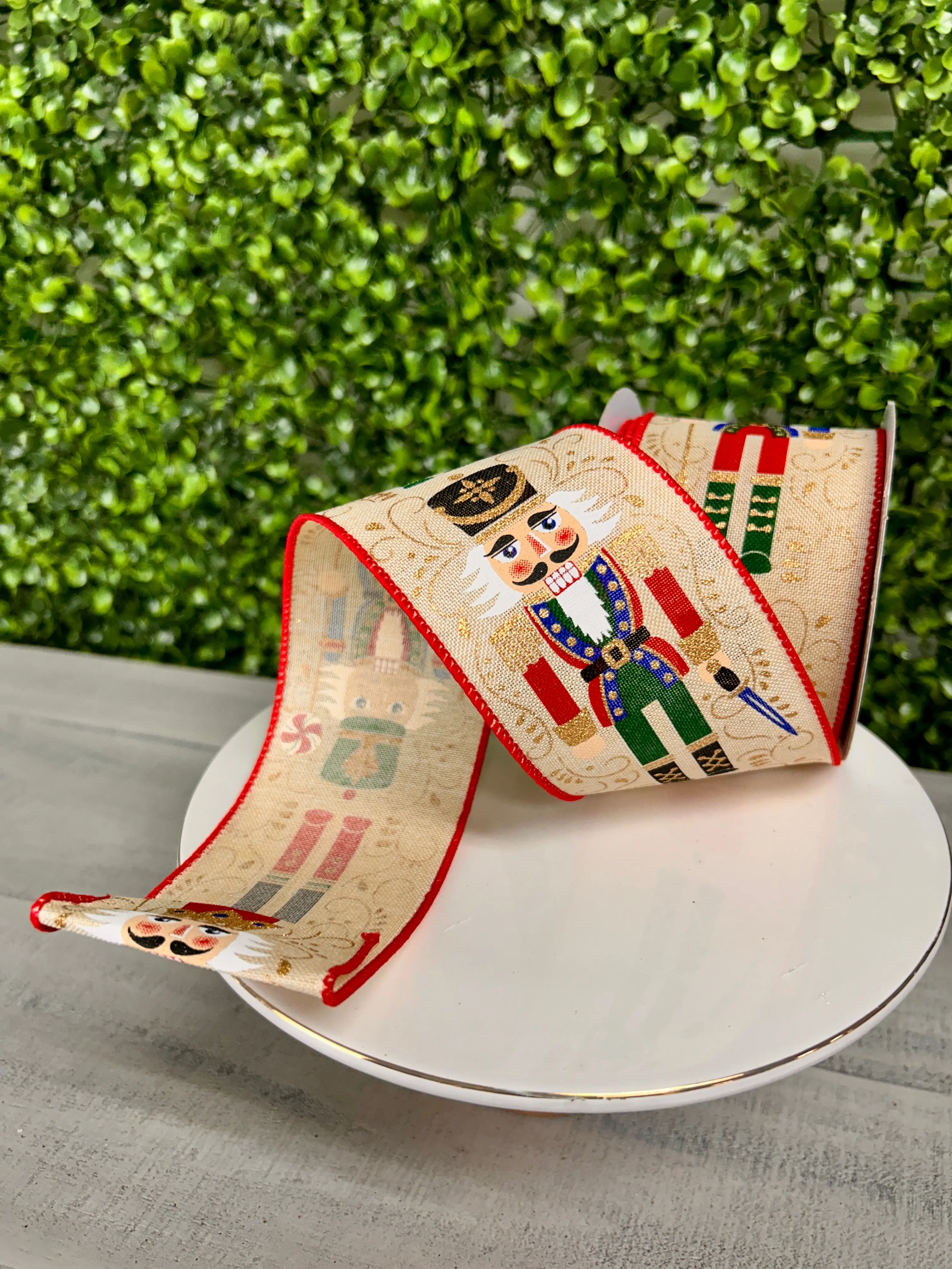 2.5 Inch By 10 Yard Nutcrackers On Royal Ribbon