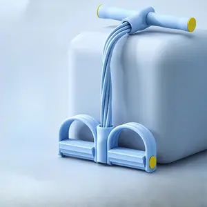 Multifunction Tension Rope, 6-Tube Elastic Yoga Pedal Puller Resistance Band, Elastic Pull Rope Fitness, Full-Body Workout at Home Gym, Exercise Sit-up, Yoga, Abdominal Training