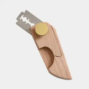 Compact Cherrywood Lame - Kitchen Bakeware Utensils with Blade for Bread Scoring