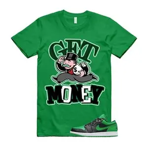 "GM T Shirt to match Air J 1 Low Lucky Green Black White Hoodie dress