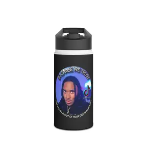 **"In Chase We Trust"** Stainless Steel Water Bottle, Standard Lid