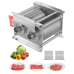 VEVOR Meat Cutter Machine Blade, 5 mm Blade for Commercial Meat Cutter, One Set Blade for SJY-DQ90 Meat Cutting Machine, Stainless Steel, Cutter Slicer Blade Set for Boneless Meat, Soft Vegetables